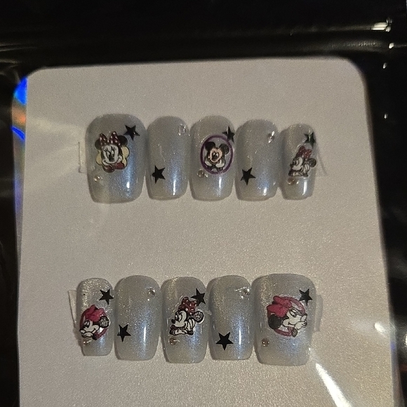 Other - (5/$20)or(15/$45) Glittery Silver Nail Art Stickers
